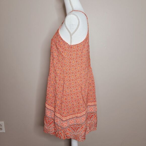 Sanctuary Orange Mosaic Dress Medium - Picture 4 of 8